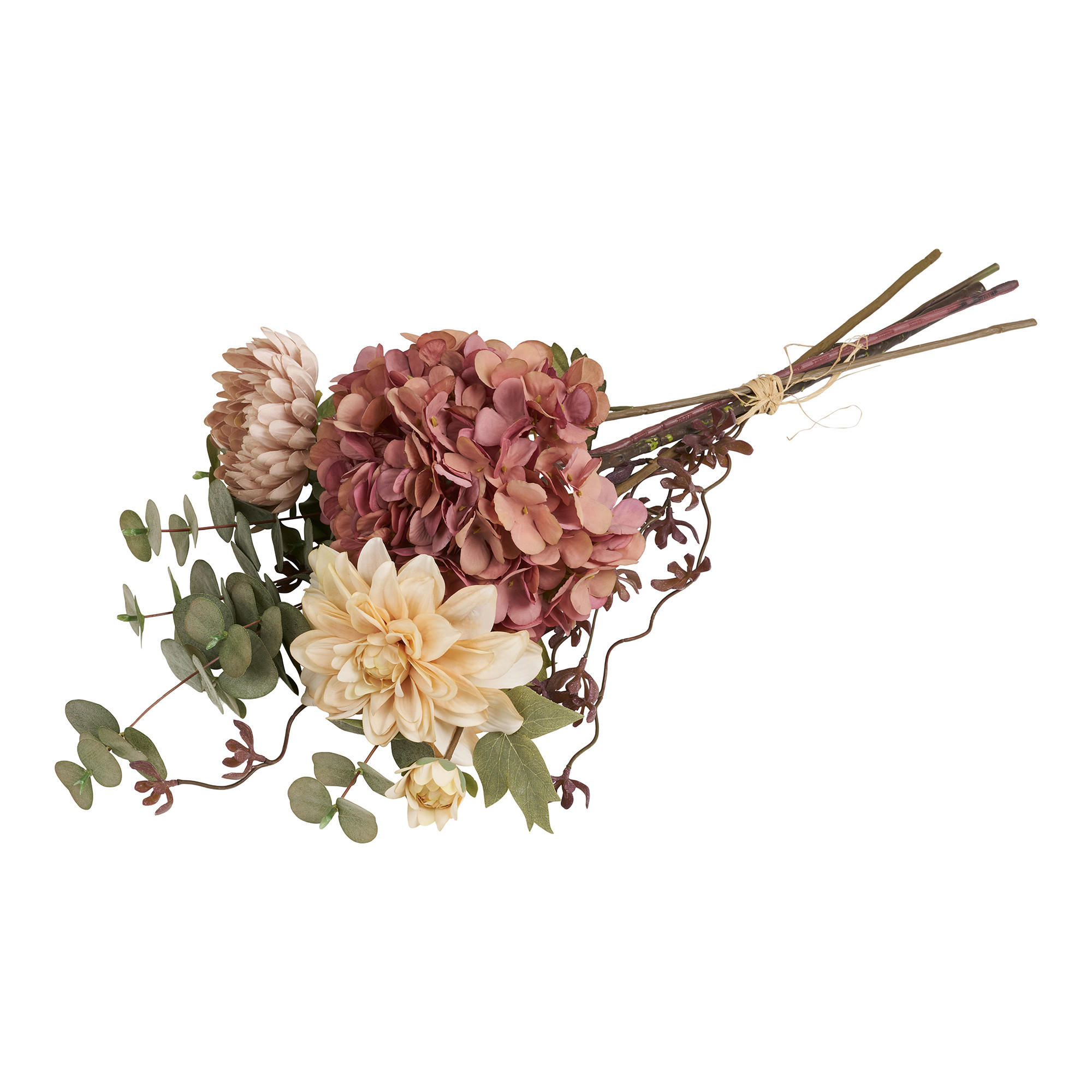 KUNSTBLUME Dahlie  - Dunkelrosa/Beige, Basics, Kunststoff (30/25/68cm)