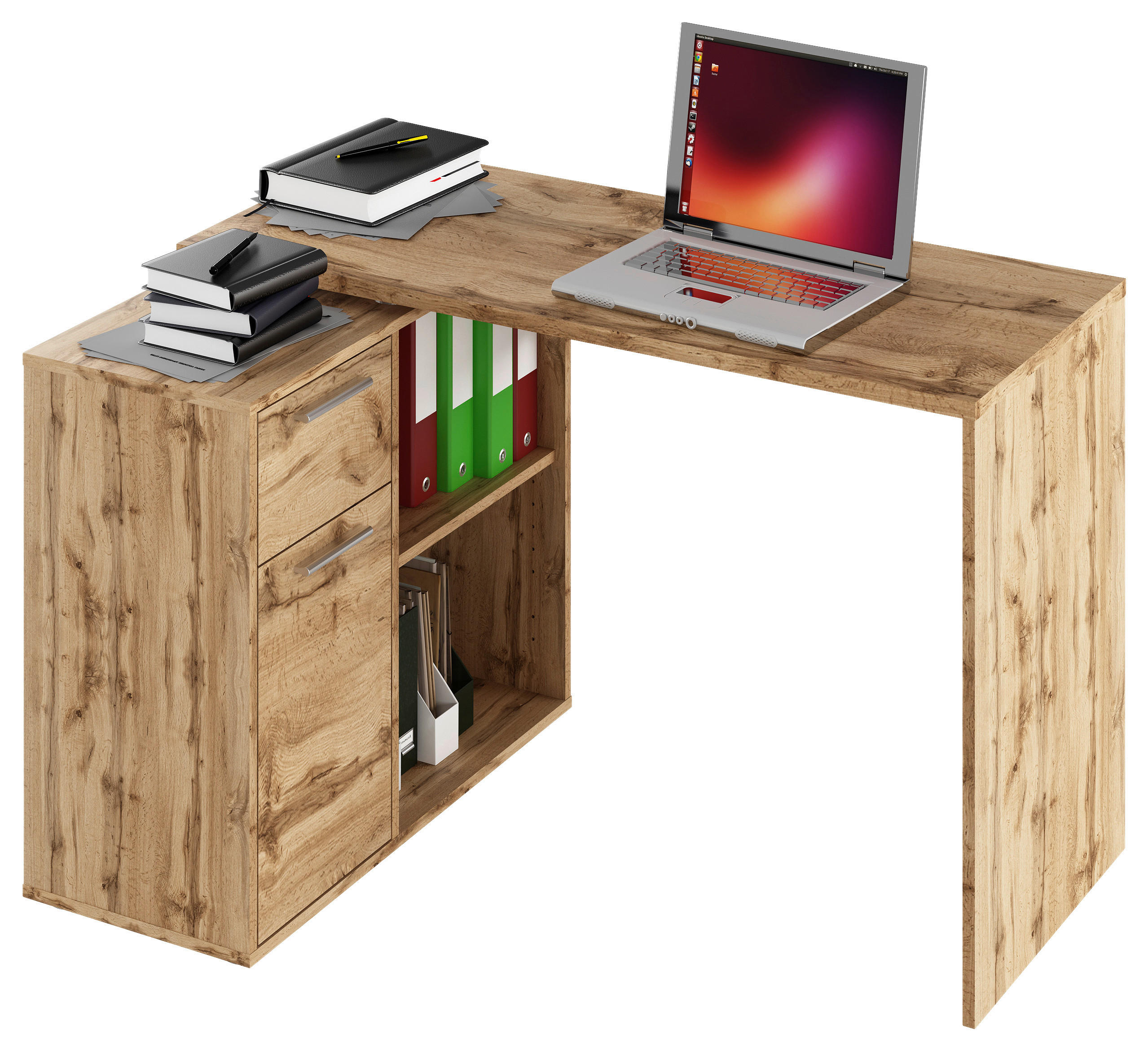 PÍSACÍ STÔL, farba duba, 117/75/83 cm - farba duba, Design, kompozitné drevo (117/75/83cm) - Xora