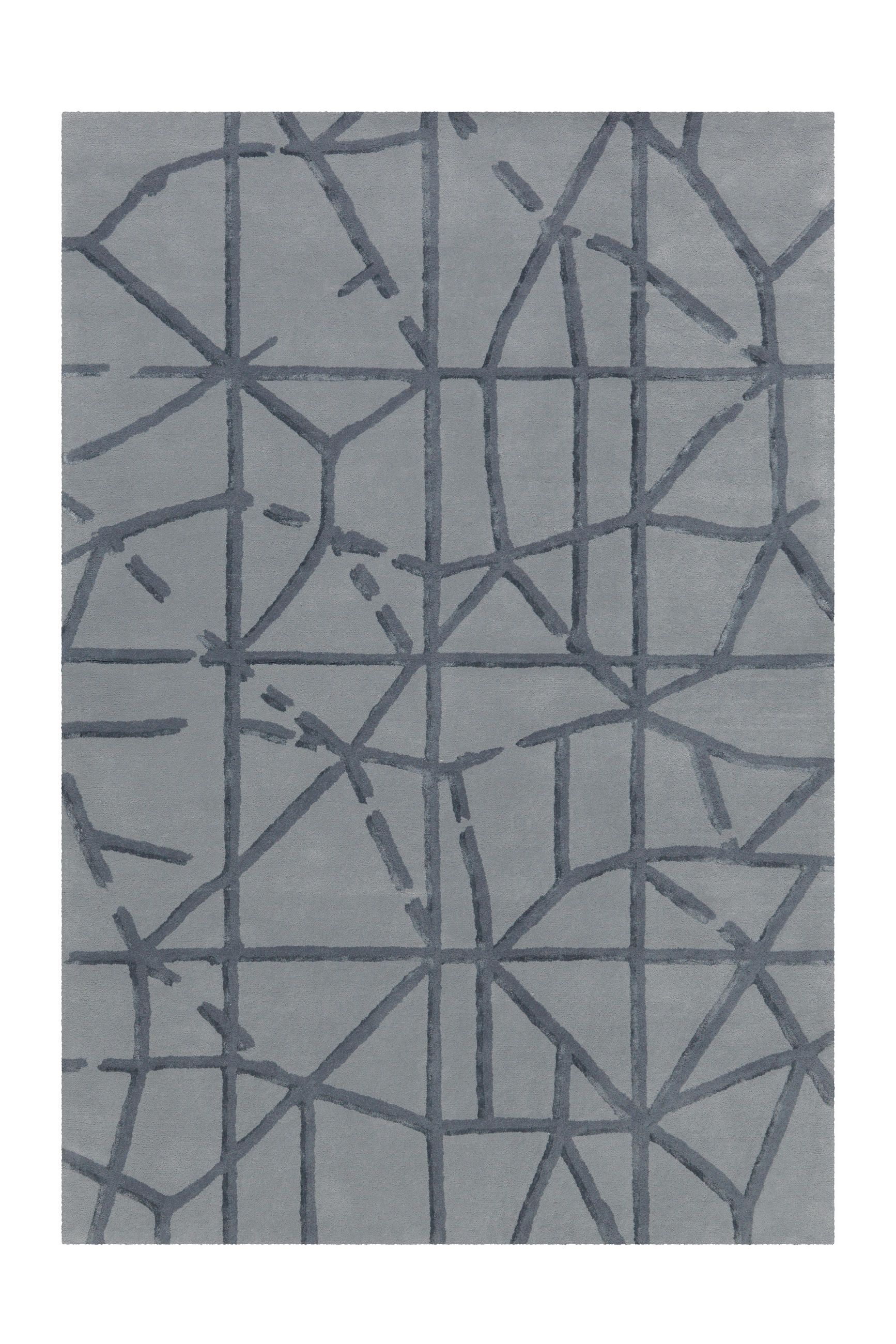 FLACHWEBETEPPICH  Wohnzimmer 120/180 cm Grau rechteckig  - Grau, Basics, Textil (120/180cm) - Kayoom