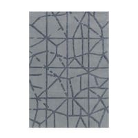 FLACHWEBETEPPICH  Wohnzimmer 120/180 cm Grau rechteckig  - Grau, Basics, Textil (120/180cm) - Kayoom