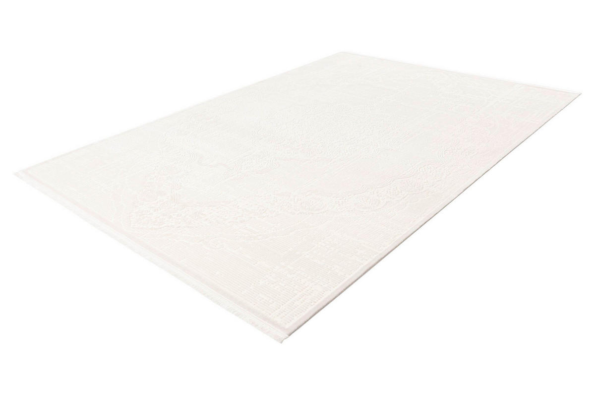 WEBTEPPICH Verona Elfenbein  - Elfenbein, Design, Textil (80cm) - Batucci