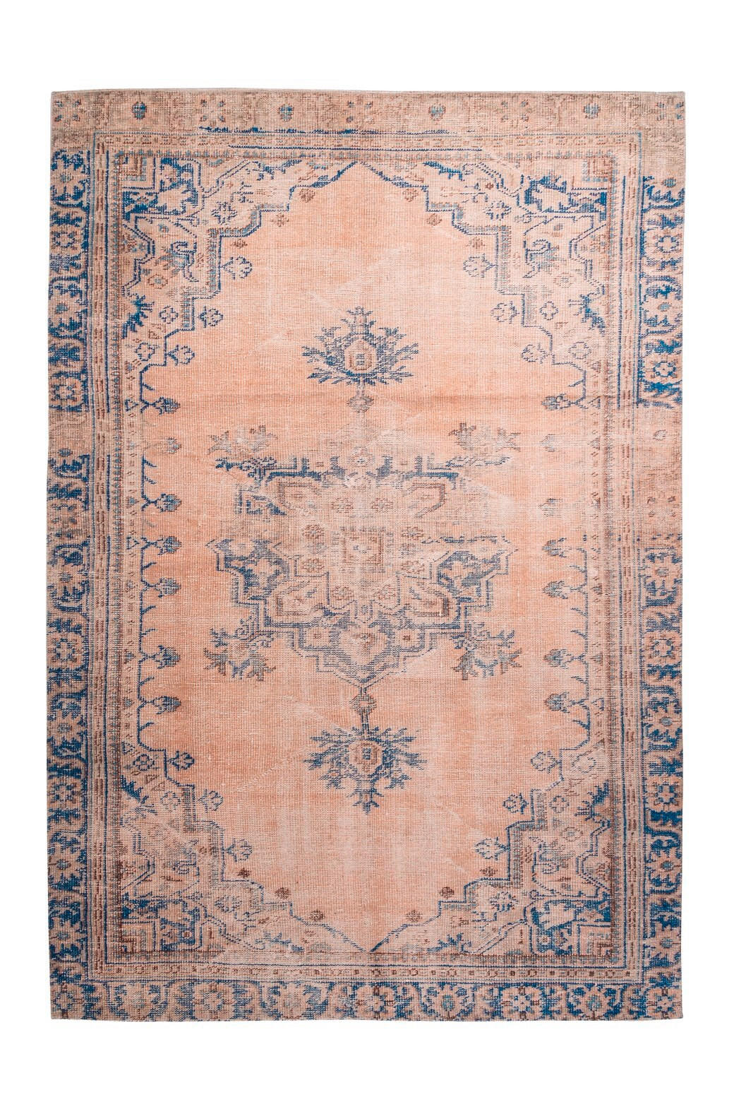 FLACHWEBETEPPICH 140/200 cm Vintage 8406 Blau Blau  - Blau, KONVENTIONELL, Textil (140/200cm)