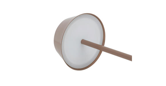 AKKU-TISCHLEUCHTE 11/30 cm - Taupe/Schwarz, Design, Kunststoff/Metall (11/30cm) - Novel