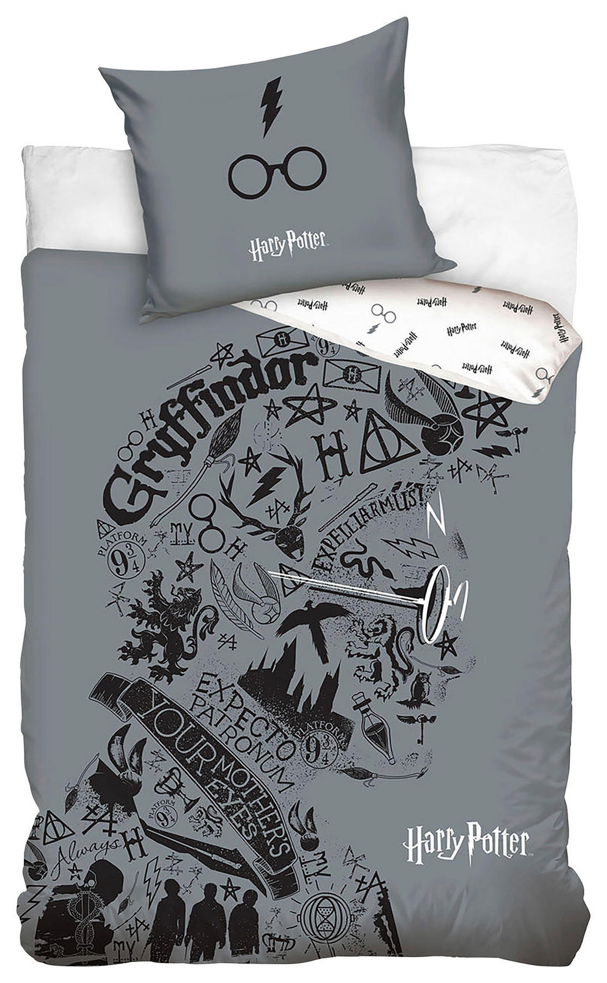 DJEČJA POSTELJINA 140/200 cm  HARRY POTTER  - višebojno, Basics, tekstil (140/200cm) - Harry Potter