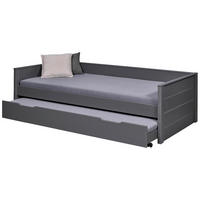 AUSZIEHBETT 90/200 cm Grau  - Naturfarben/Grau, Konventionell, Holz (90/200cm) - MID.YOU