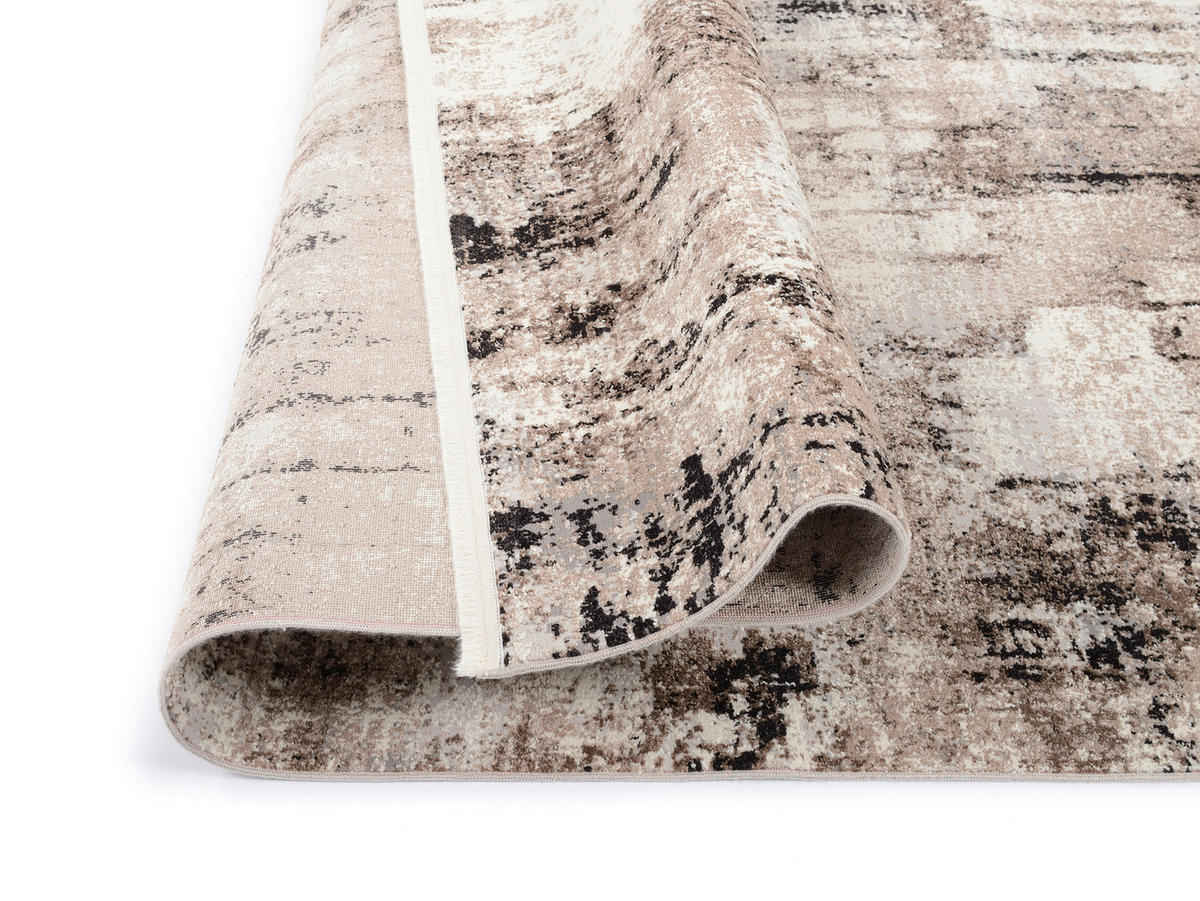WEBTEPPICH  Wohnzimmer 160/230 cm Antibes Braun, Beige rechteckig  - Beige/Braun, Design, Textil (160/230cm) - Novel