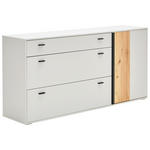 SIDEBOARD 183/88,2/43,8 cm  - Anthrazit/Eschefarben, KONVENTIONELL, Holz/Holzwerkstoff (183/88,2/43,8cm) - Hom`in