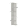 BÜCHERWAND  37/141/24 cm Weiss  - Weiss, Design, Holzwerkstoff (37/141/24cm) - Livetastic