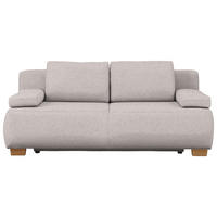 BOXSPRINGSOFA  in Webstoff Naturfarben Skandinavisch  - Naturfarben, MODERN, Holz/Textil (205/93/108cm) - Venda