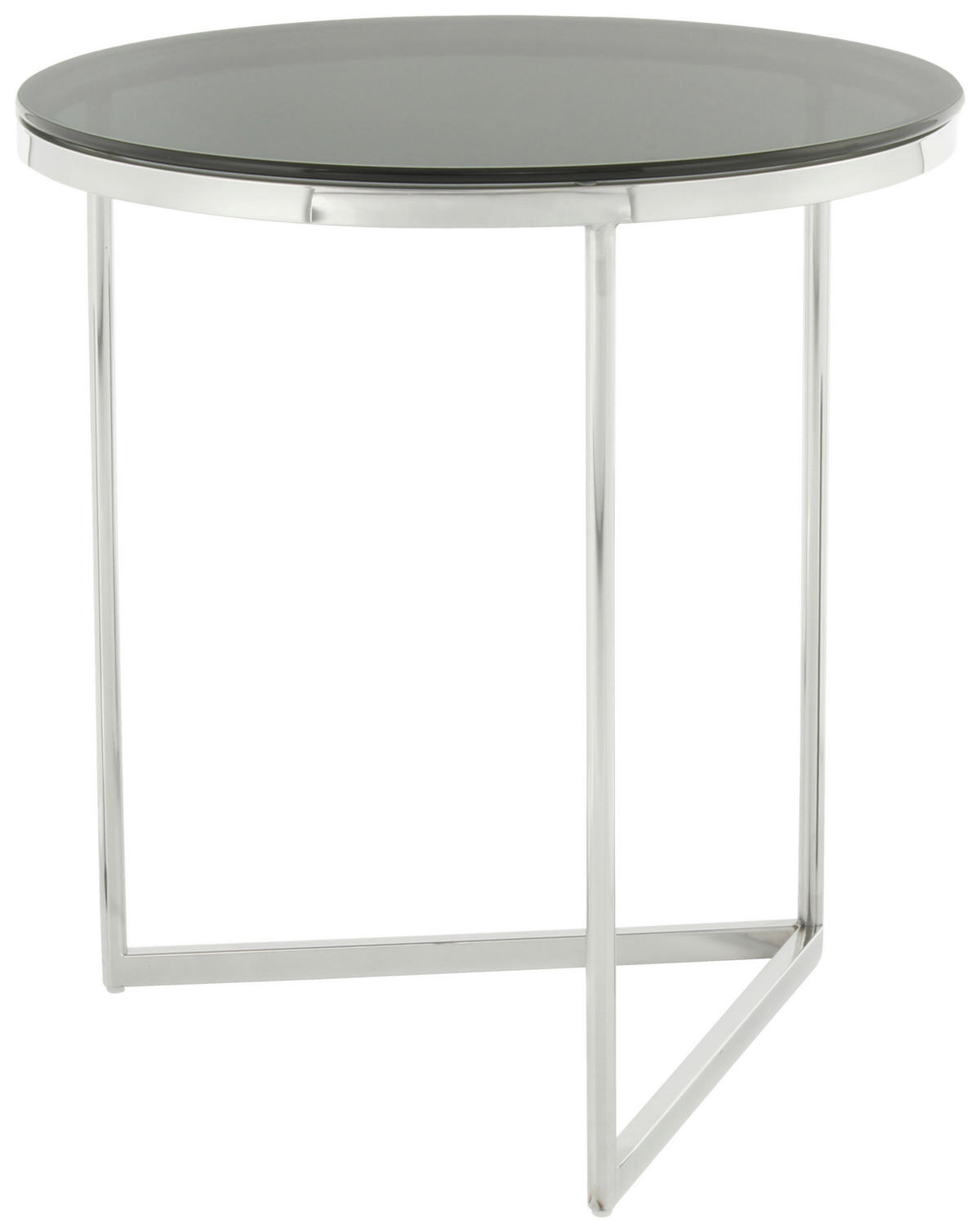 BEISTELLTISCH in Metall, Glas  - Silberfarben/Roségold, Design, Glas/Metall (55/50/50cm) - Kayoom