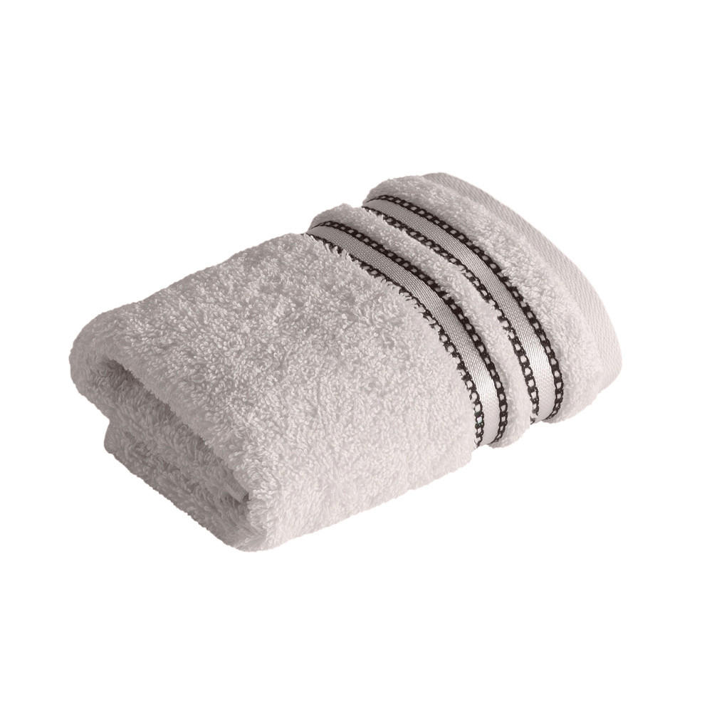 Vossen Seiftuch Cult de Luxe Grau 30x30 cm