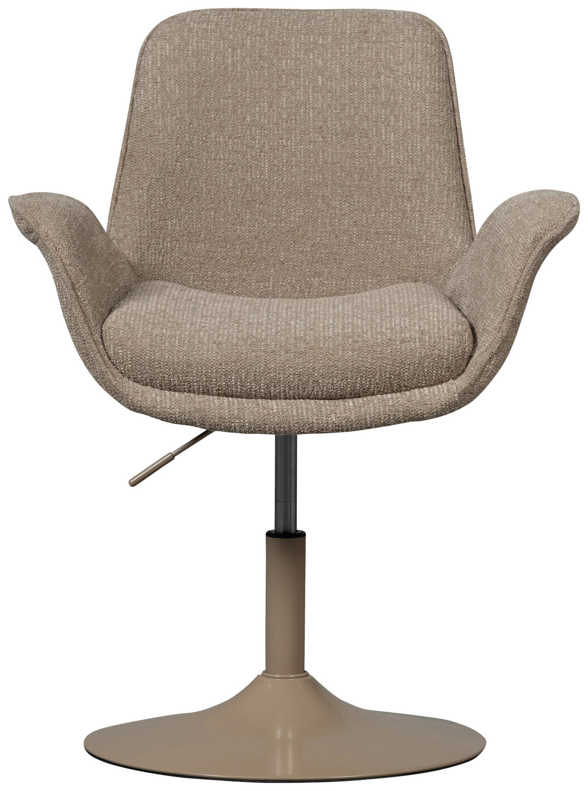 ARMLEHNSTUHL   Webstoff  - Sandfarben, MODERN, Textil/Metall (70/90/66cm) - Livetastic