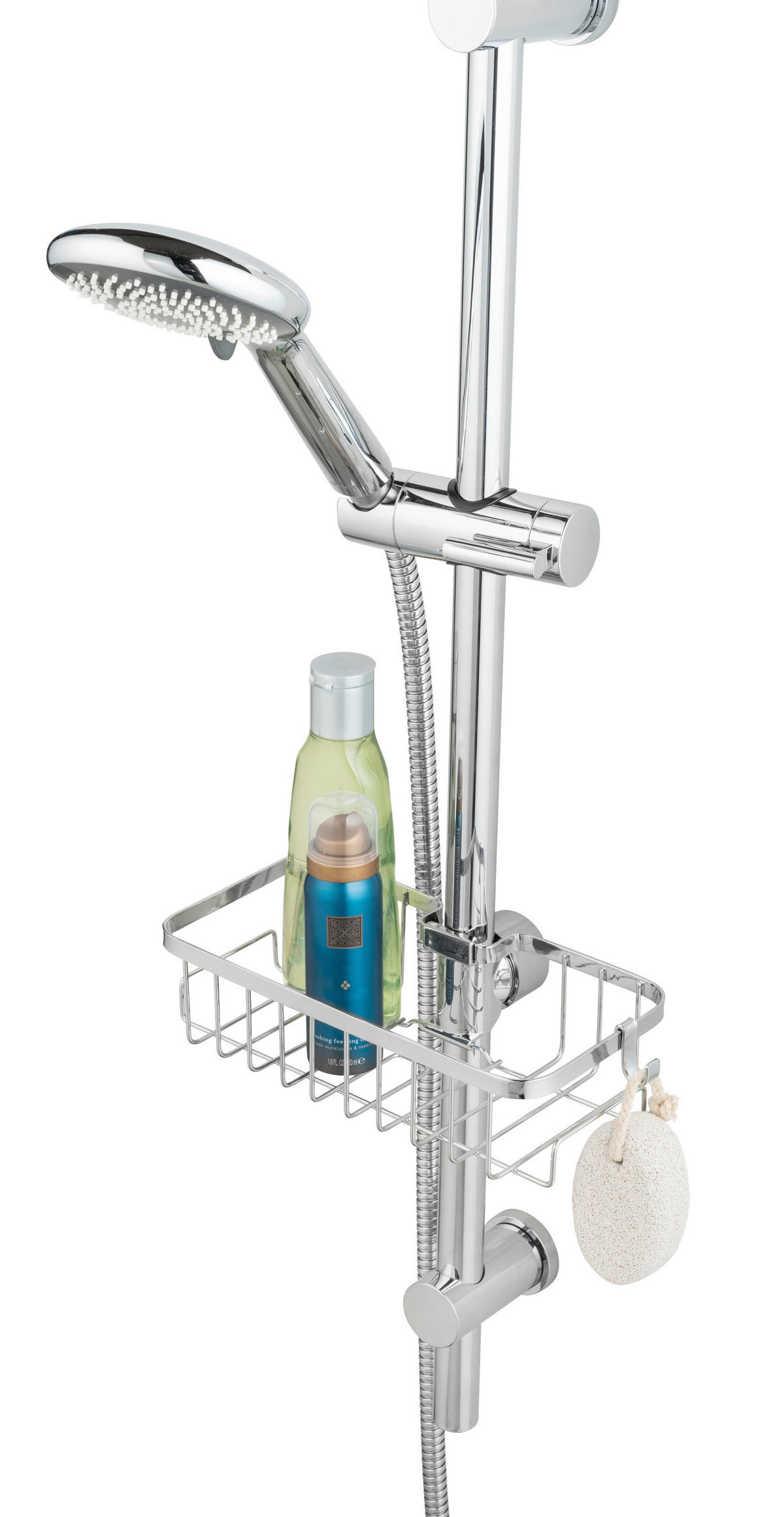 DUSCHKORB - Chromfarben, MODERN, Kunststoff (28,5/4/11,5cm) - Wenko