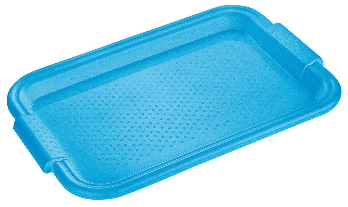 TÁLCA  30/45 cm  - sárga/kék, Basics, műanyag (30/45cm)