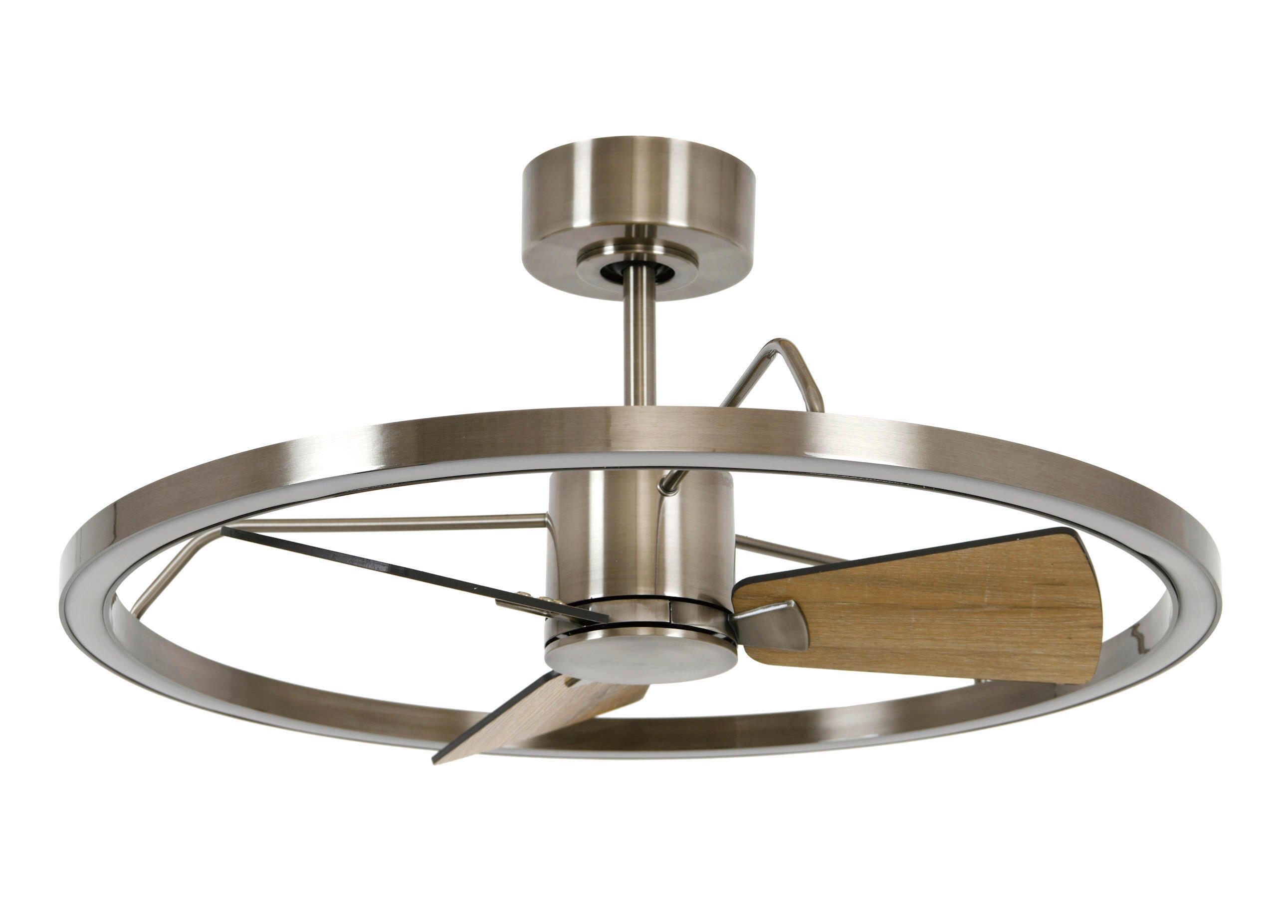 DECKENVENTILATOR 36 W     - Messingfarben/Walnussfarben, Basics, Holzwerkstoff/Metall (70/34.5/70cm)