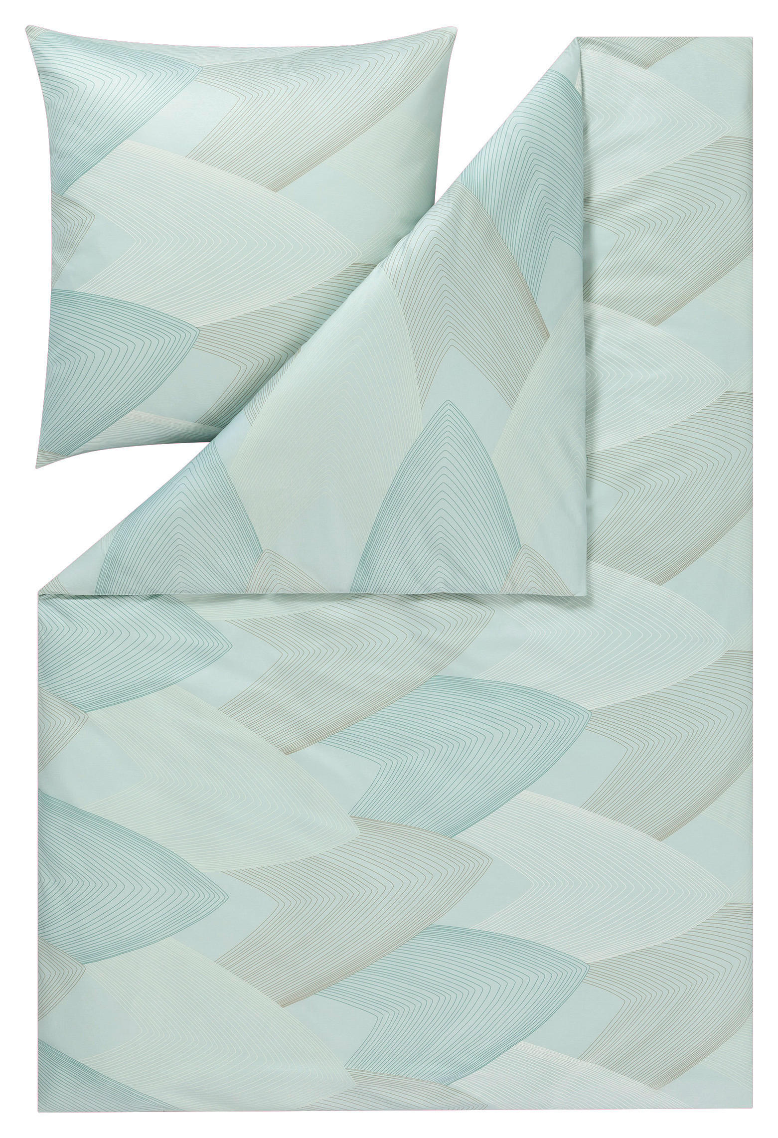 POVLEČENÍ, interlock jersey, mátově zelená, 140/200 cm - mátově zelená, Basics, textil (140/200cm) - Estella