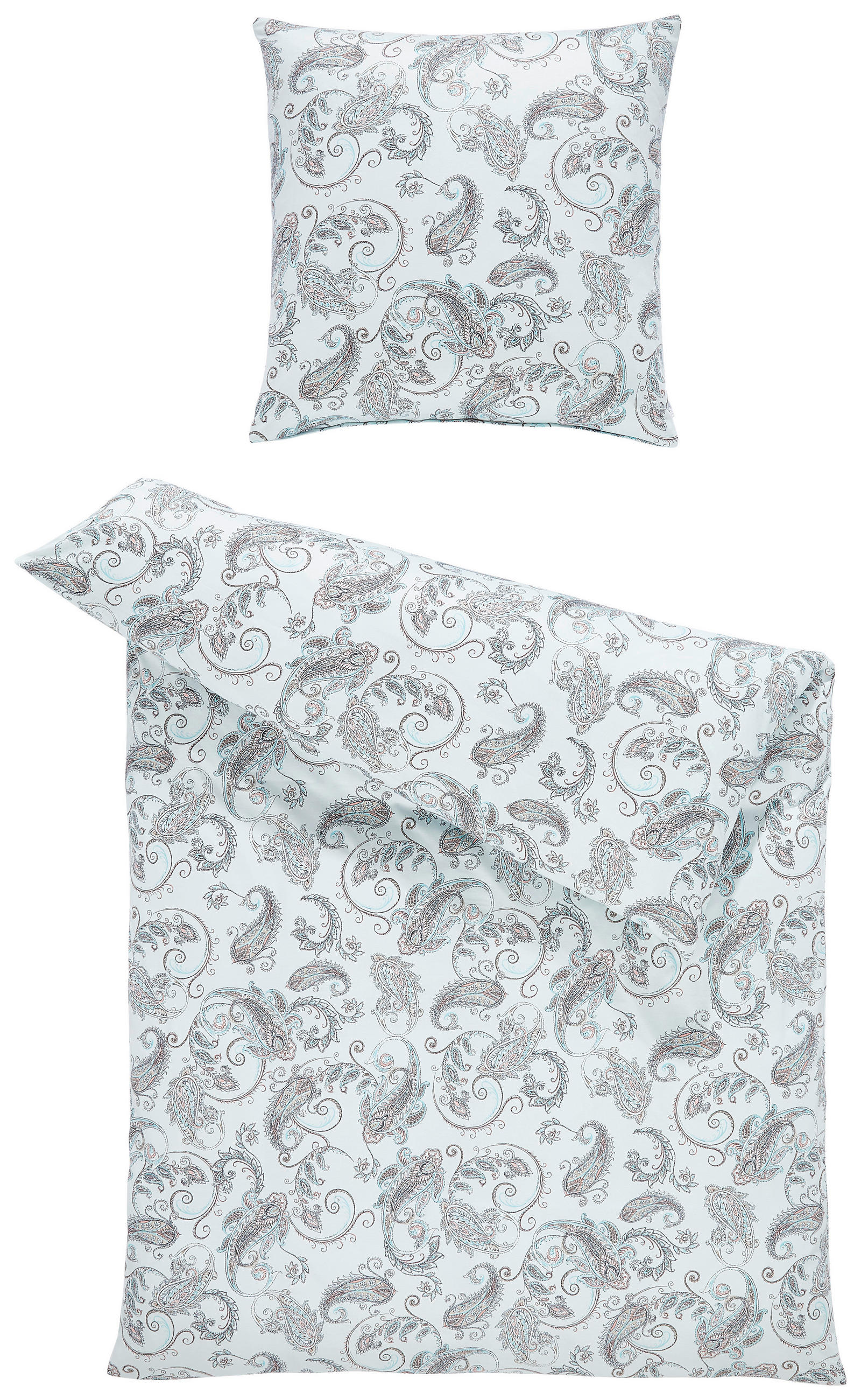 BETTWÄSCHE Atelier Makosatin 135/200 cm  - Mintgrün, Design, Textil (135/200cm) - Estella