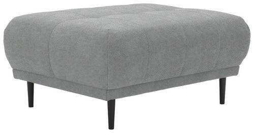 HOCKER in Textil Grau  - Schwarz/Grau, Design, Holz/Textil (93/45/77cm) - Stylife