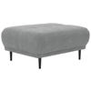 HOCKER in Textil Grau  - Schwarz/Grau, Design, Holz/Textil (93/45/77cm) - Stylife