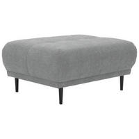 HOCKER in Textil Grau  - Schwarz/Grau, Design, Holz/Textil (93/45/77cm) - Stylife