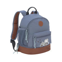 KINDERRUCKSACK Adventure Mini  - Blau/Braun, Basics, Textil (24,5/15,5/27cm) - Lässig