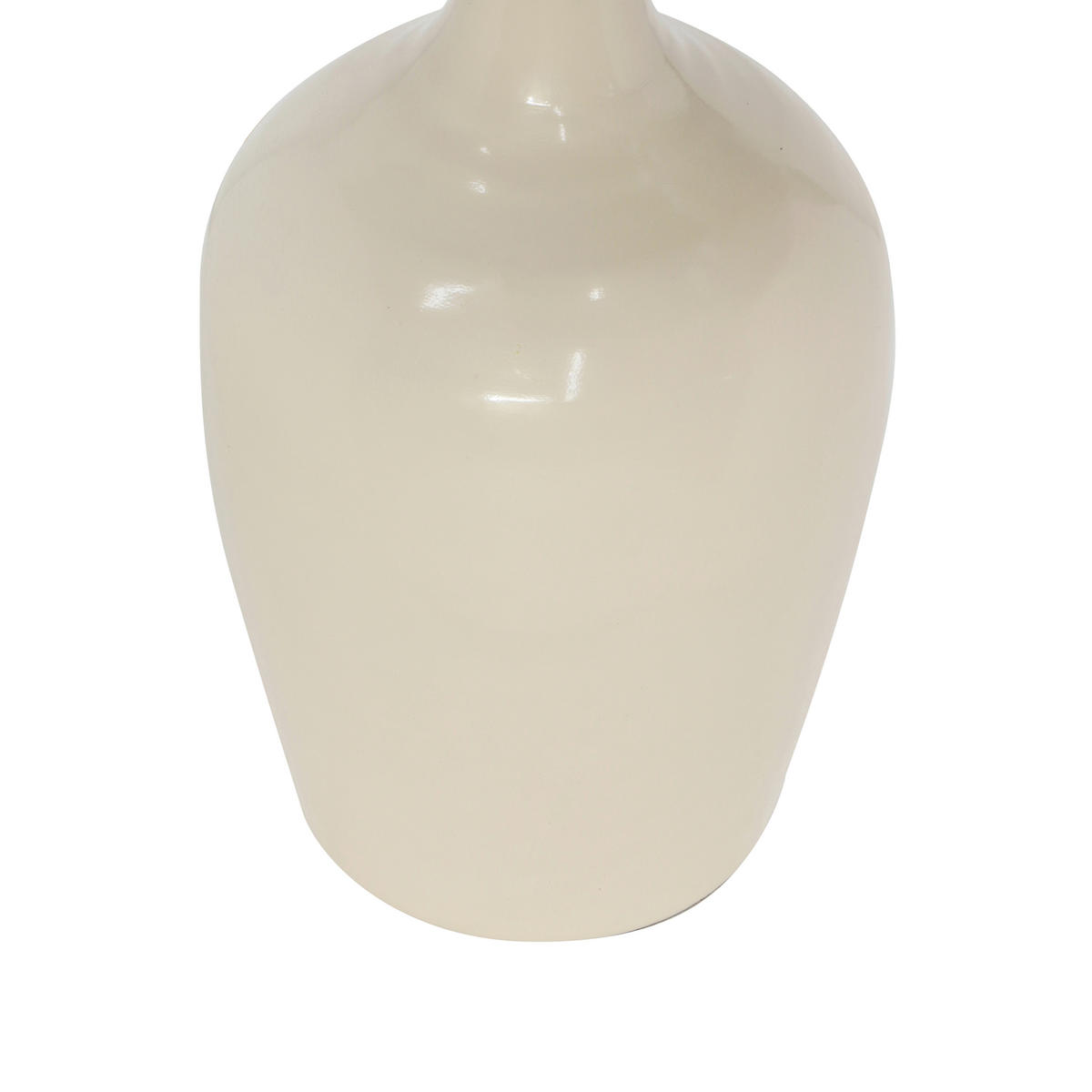 BEISTELLTISCH 40/40/51 cm Creme rund  - Creme, MODERN, Keramik/Metall (40/40/51cm) - Milino