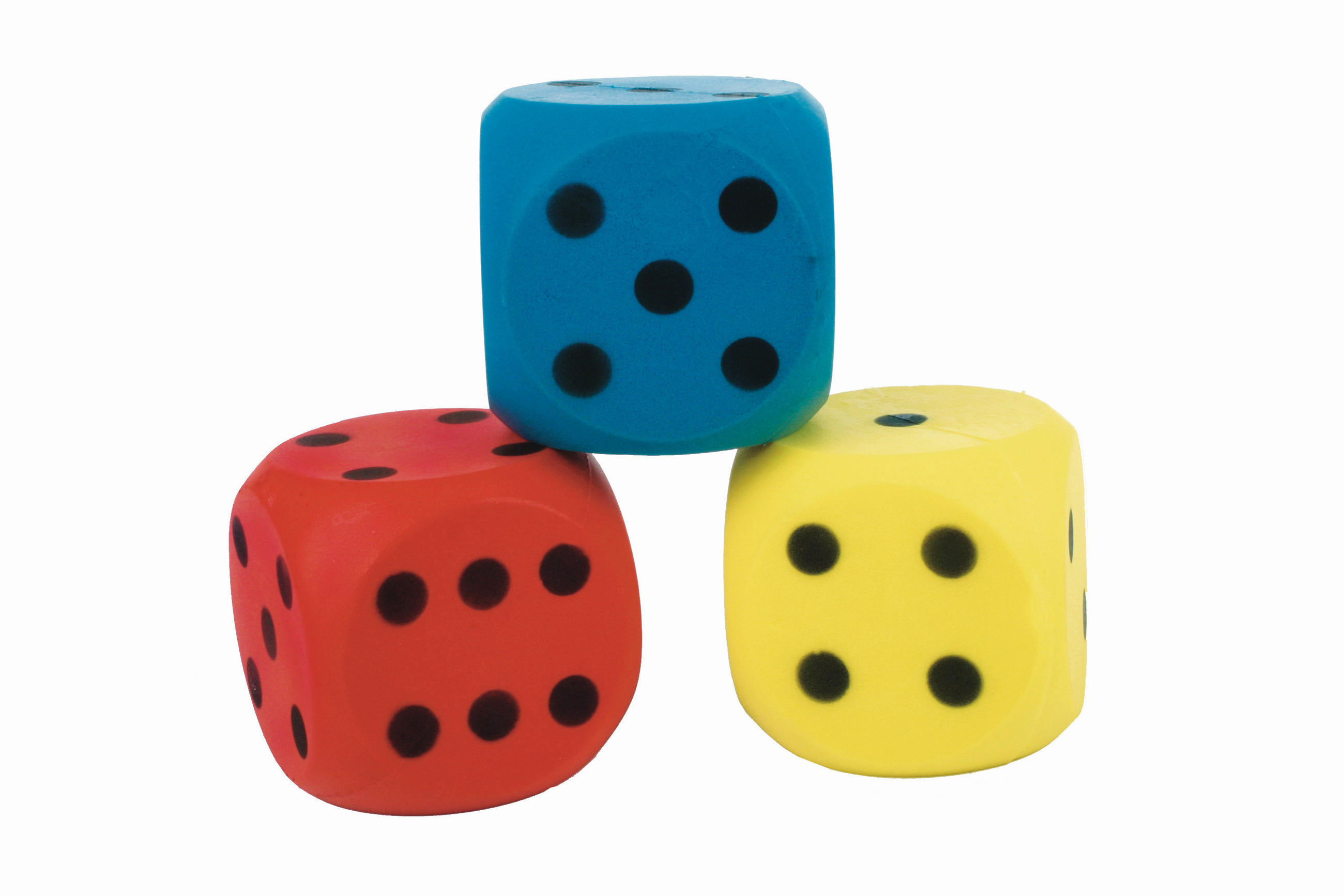 IGRALNA KOCKA - modra/rumena, Basics (15.5/15.5cm) - My Baby Lou