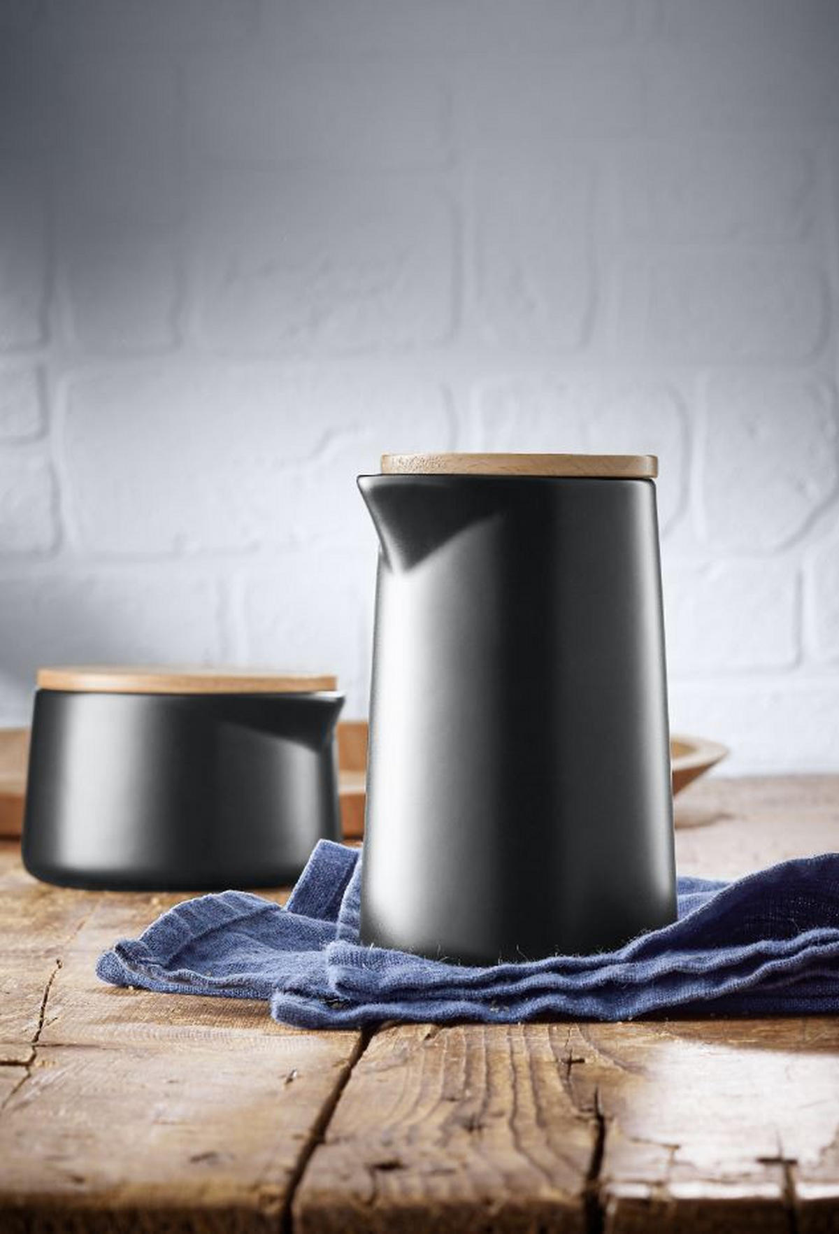 MILCHKÄNNCHEN - Schwarz/Braun, Design, Keramik (12,5cm) - WMF