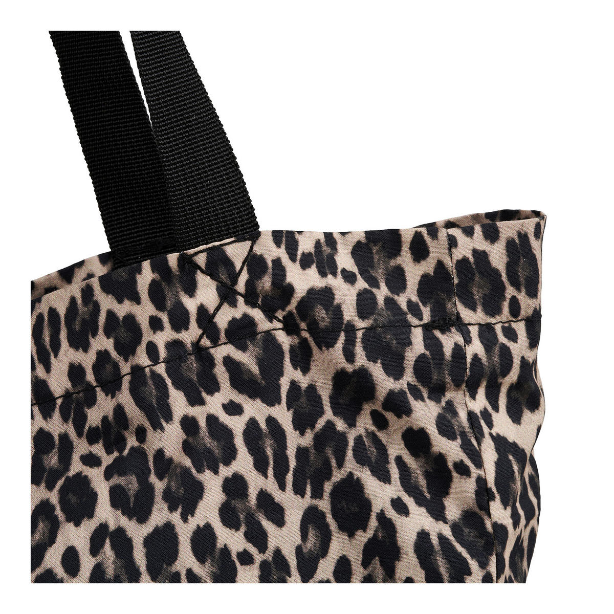 EINKAUFSTASCHE - Hellbraun/Schwarz, Basics, Textil (35/39/9,5cm)