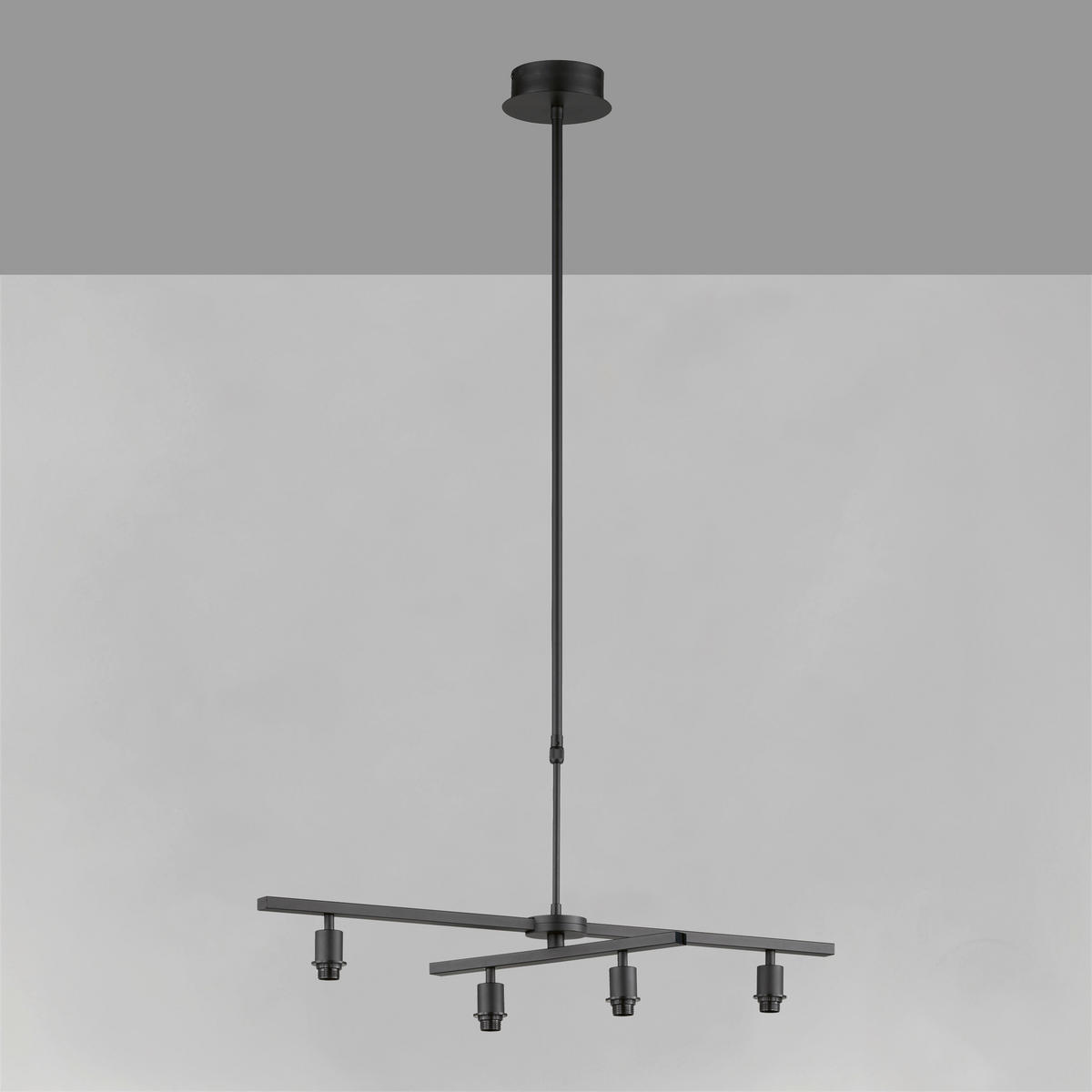 HÄNGLAMPA Modular S 81/140 cm  - svart, Basics, metall (81/140cm) - Fischer & Honsel