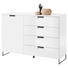 KOMMODE 120/84/38 cm - Weiß/Grau, Design, Holzwerkstoff/Metall (120/84/38cm) - Xora KOMMODE 120/84/38 cm - Weiß/Grau, Design, Holzwerkstoff/Metall (120/84/38cm) - Xora