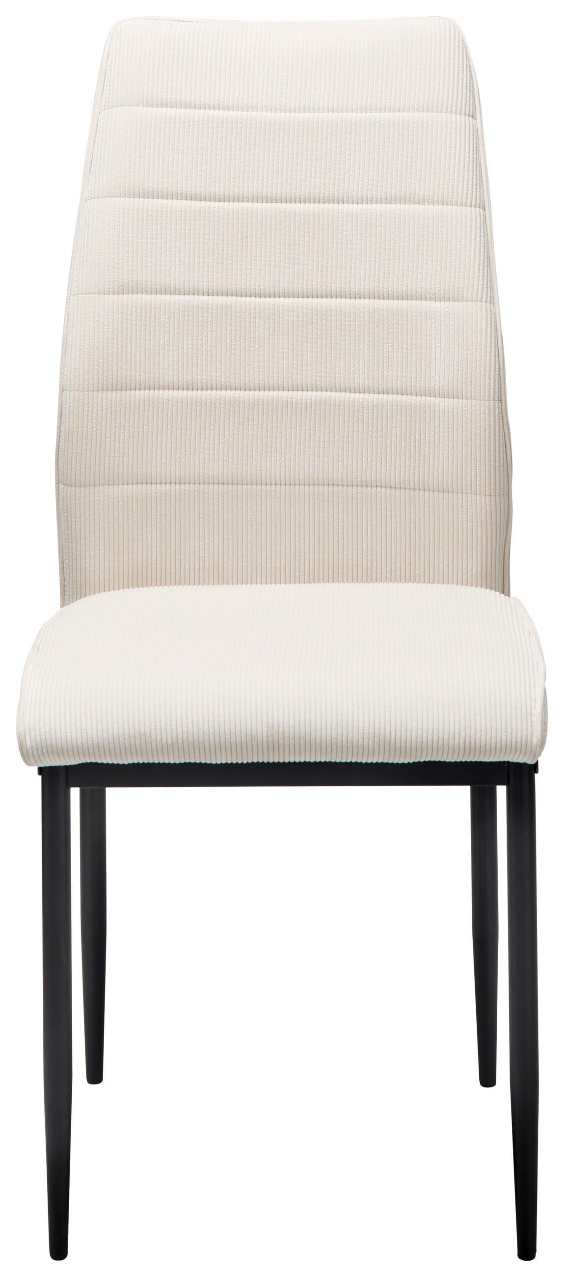 STUHL Cord Beige  - Beige/Schwarz, LIFESTYLE, Textil/Metall (44/96/58cm) - Livetastic