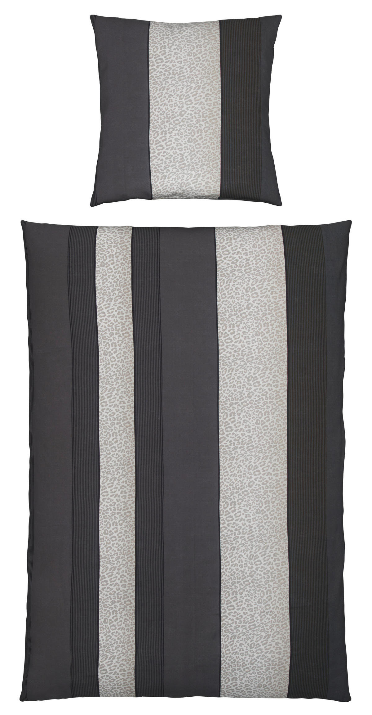 BETTWÄSCHE Satin 200/200 cm  - Anthrazit, Textil (200/200cm) - Dieter Knoll