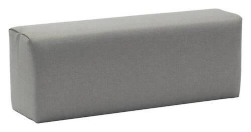 ARMLEHNE in Aluminium Webstoff - Hellgrau, Design, Textil/Metall (101/40/31cm) - Amatio