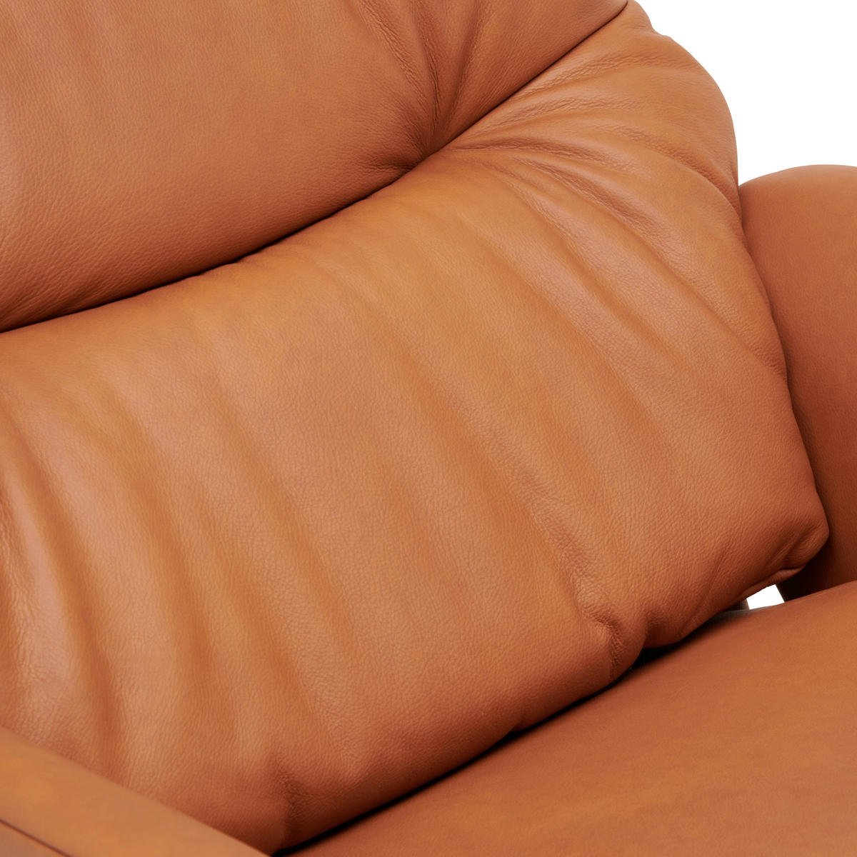 MASSAGESESSEL in Cognac  - Cognac/Anthrazit, Konventionell, Leder/Metall (74/114/97cm) - Himolla
