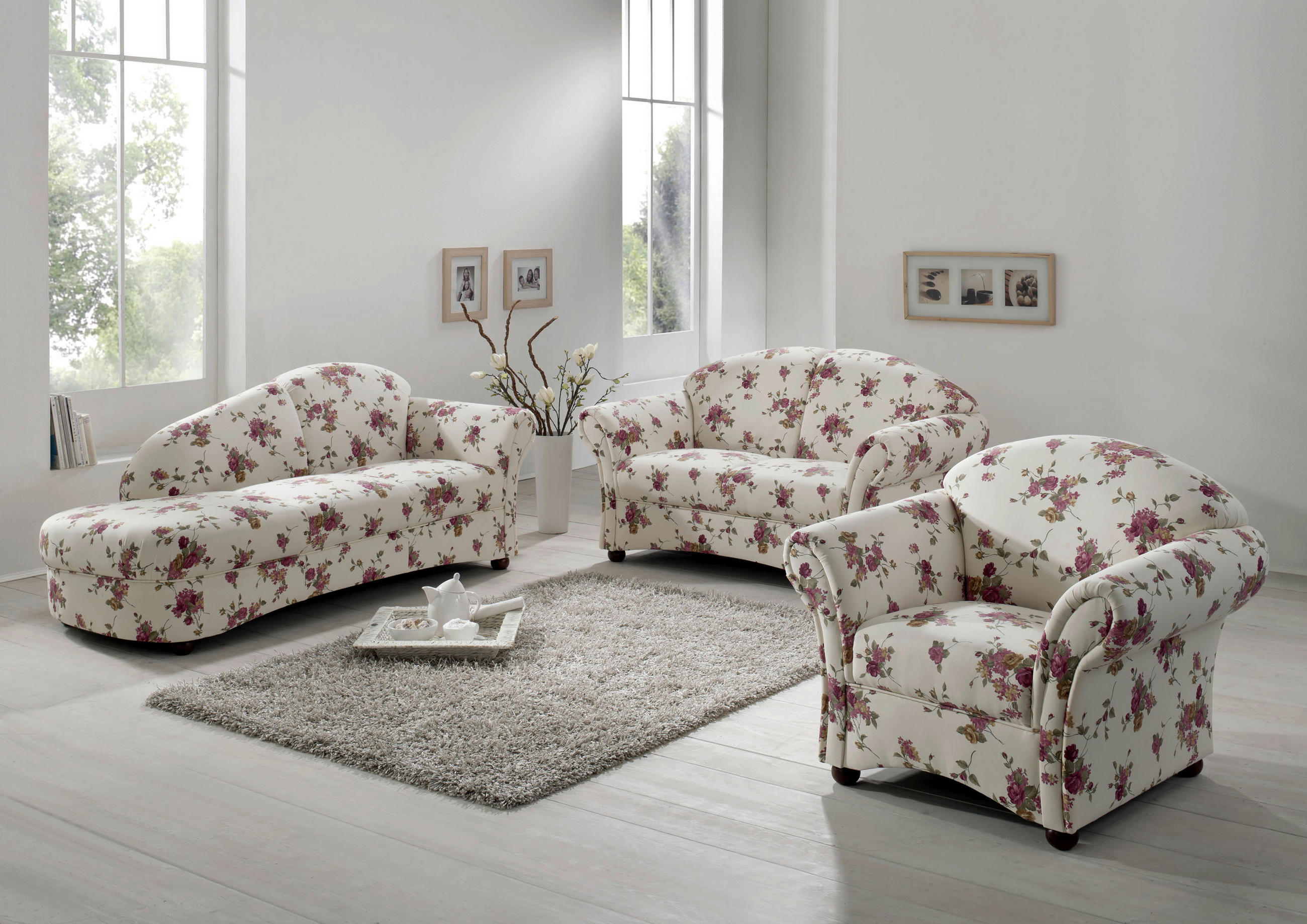 3-SITZER-SOFA Flachgewebe Rot, Beige  - Beige/Rot, Design, Holz/Textil (202/85/81cm) - Max Winzer