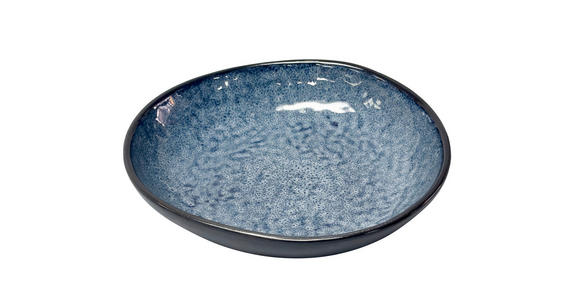 DESSERTTELLER Blau 22,6/22,3 cm SØREN BLUE  - Blau, Trend, Keramik (22,6/22,3cm) - Novel