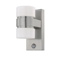 VÄGGLAMPA FÖR UTOMHUS - vit/stålfärgad, Basics, metall/plast (10/23/15,5cm) - Eglo