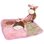 SCHMUSETUCH - Braun/Rosa, Basics, Textil (25/25cm) - My Baby Lou