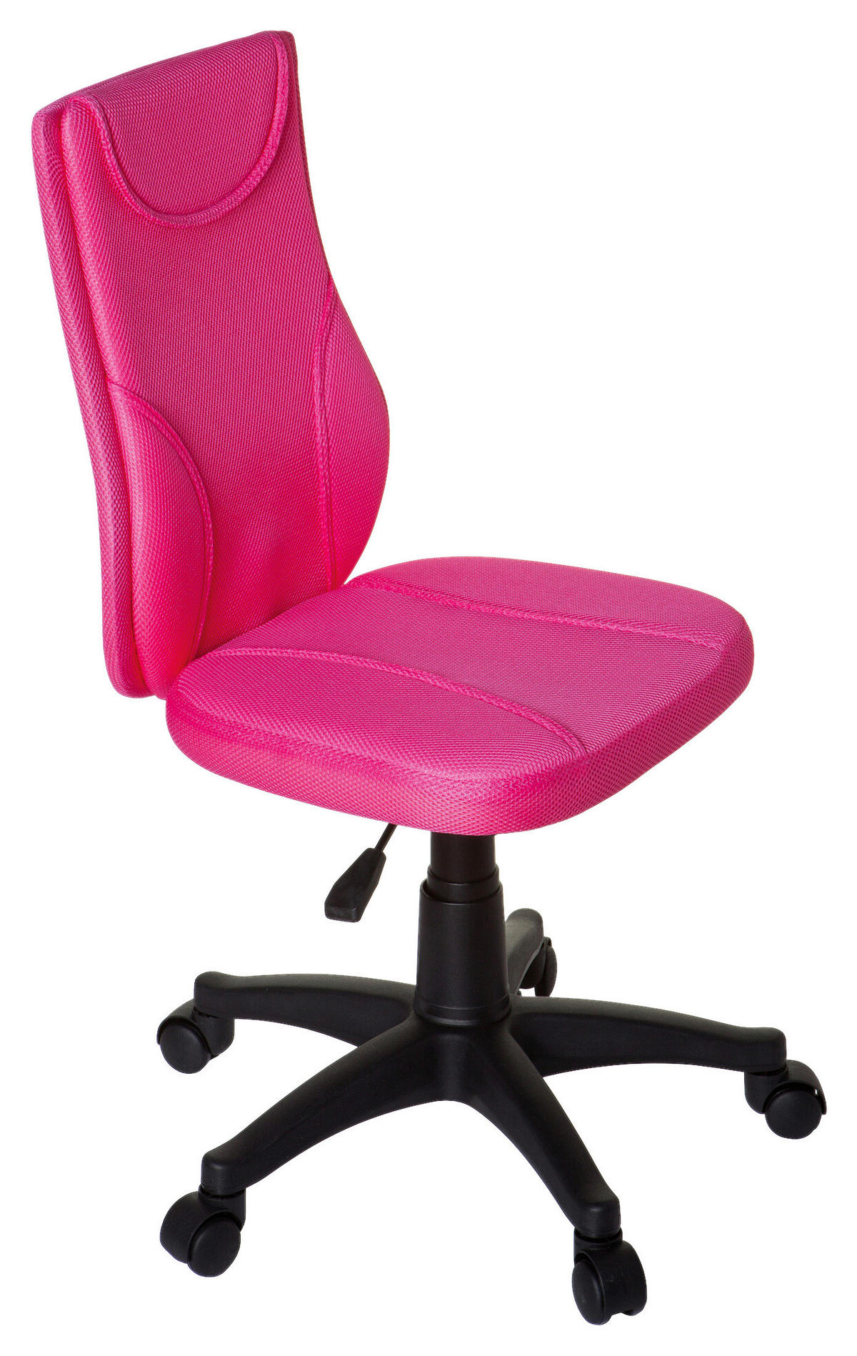OTOČNÁ ŽIDLE PRO MLÁDEŽ, pink - pink, Basics, plast (46/84-94/40cm) - MID.YOU