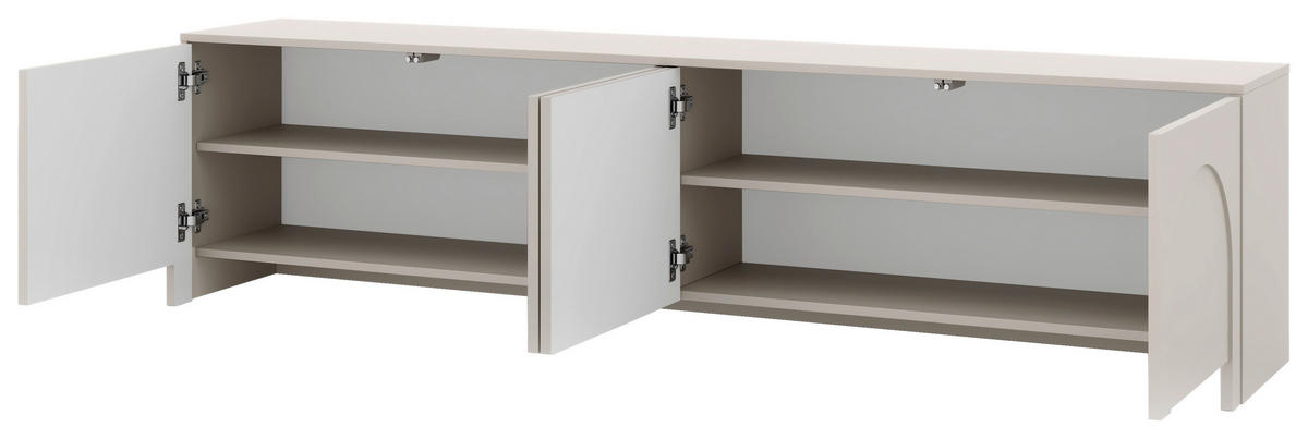 LOWBOARD Arco  in 203,5/51/35 cm  - Kaschmir, Design, Holzwerkstoff (203,5/51/35cm) - Boxxx