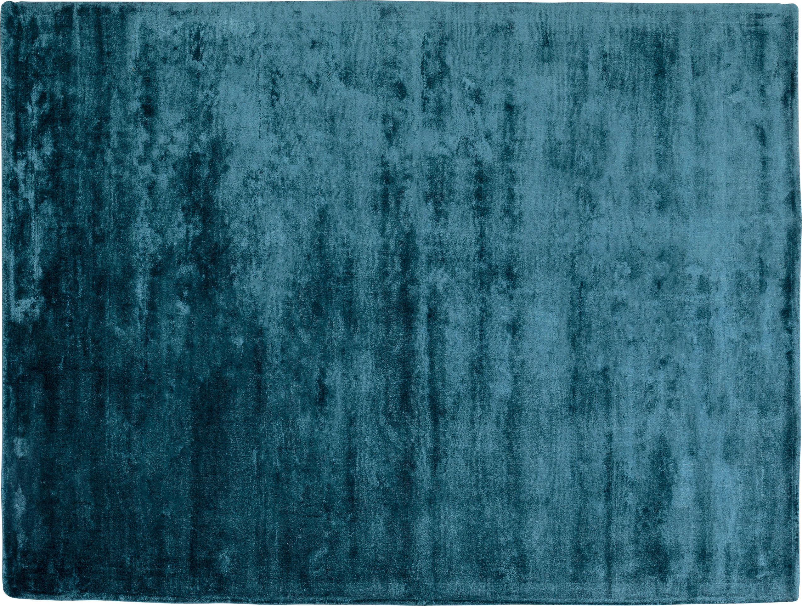 Kare-Design Teppich Schwarz, Türkis, Blaugrau 200x300 cm