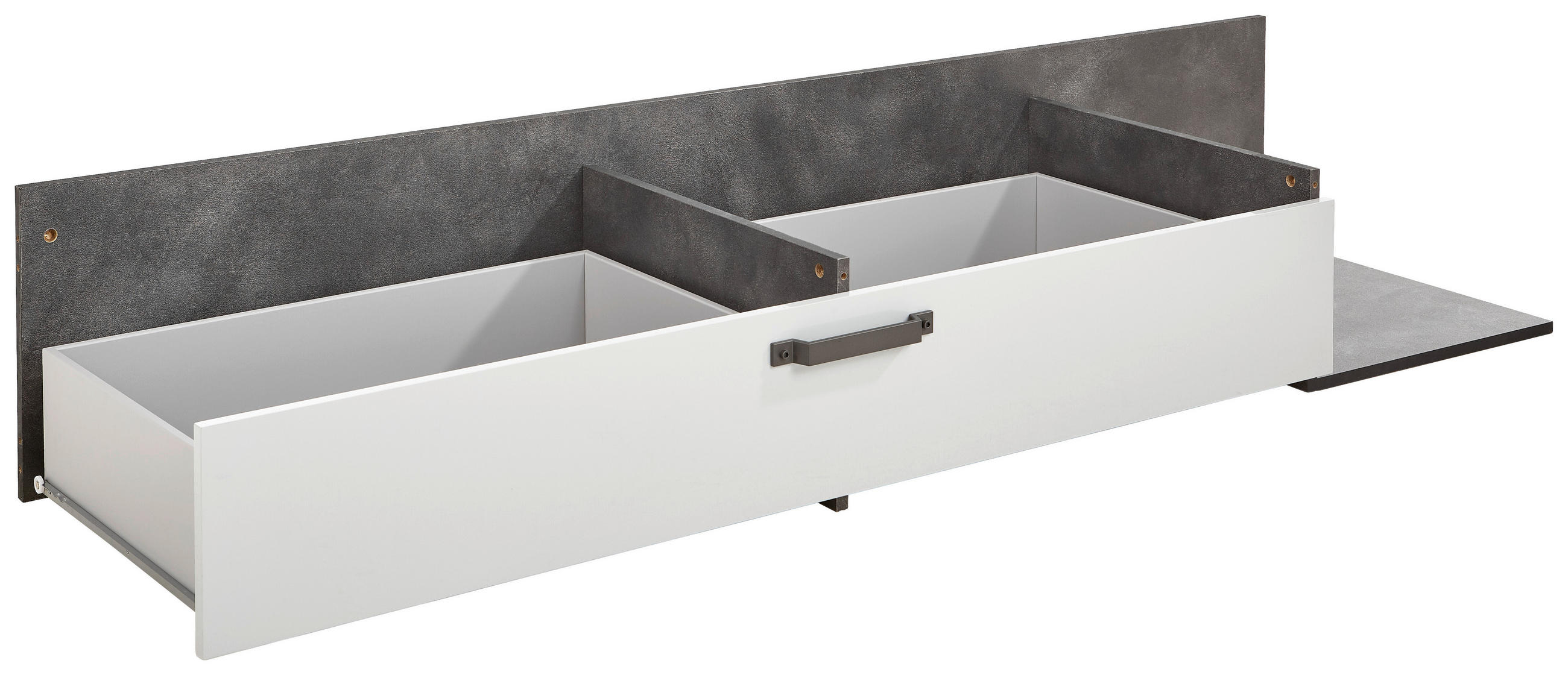 BETTKASTEN  in Grau  - Grau, Modern, Holzwerkstoff (150/22/53cm) - Xora
