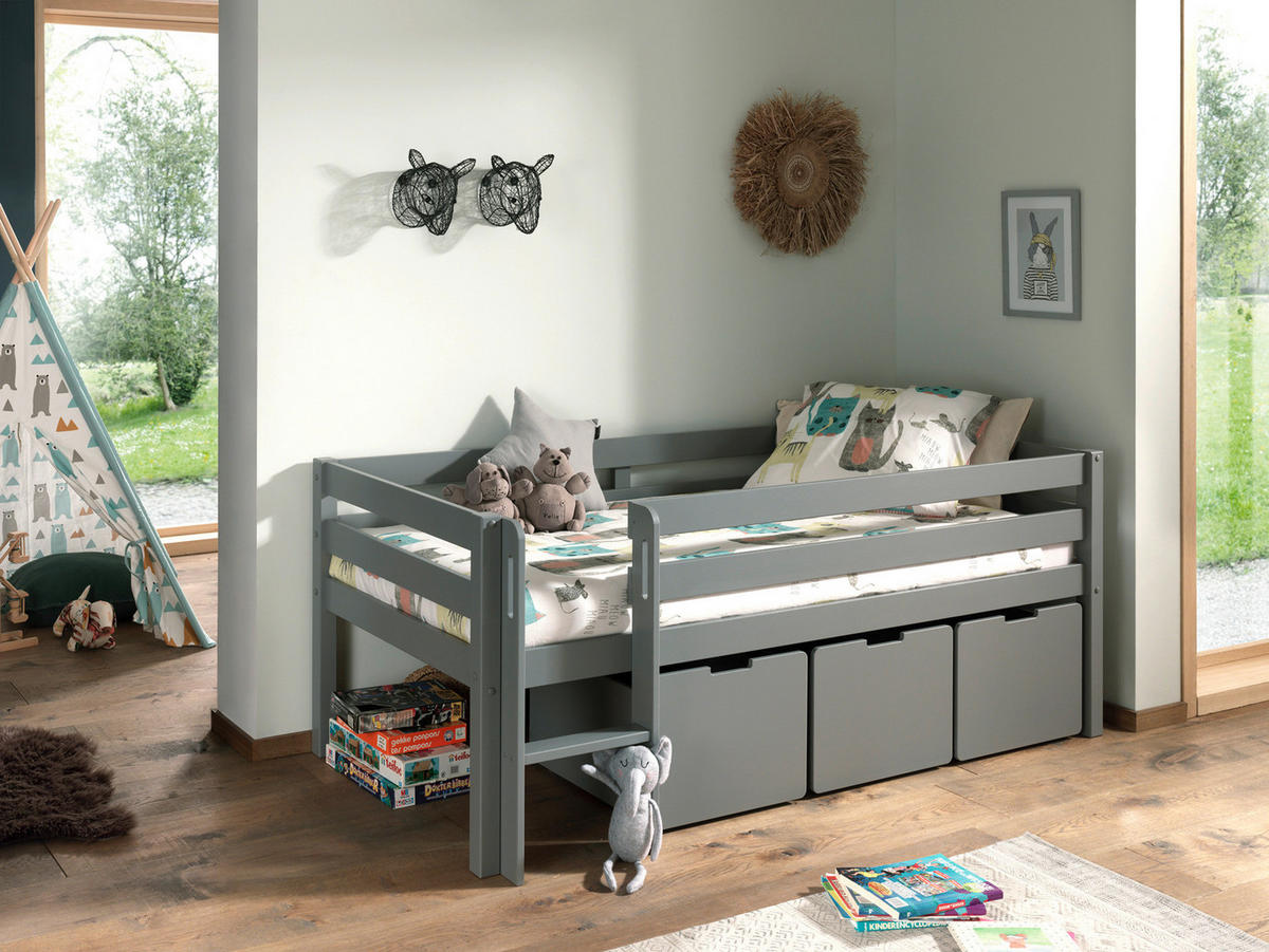 HOCHBETT 90/200 cm Grau Grau  - Grau, MODERN, Holz/Holzwerkstoff (90/200cm) - MID.YOU