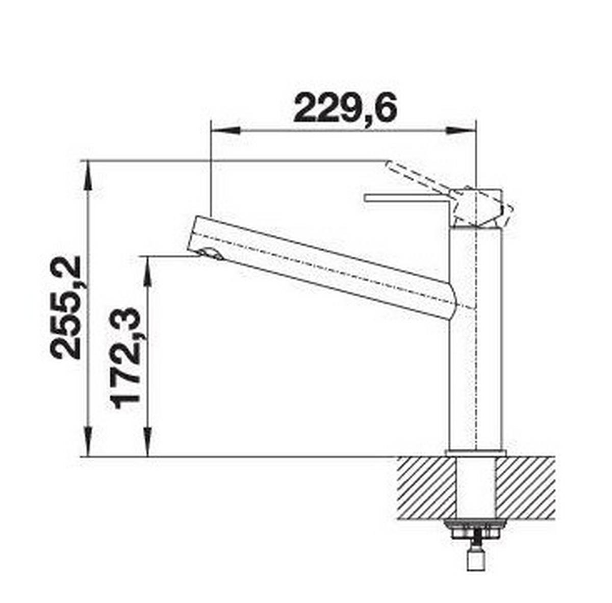KÜCHENARMATUR 523118  - Edelstahlfarben, Basics, Metall (5,2/22,7/27,4cm) - Blanco