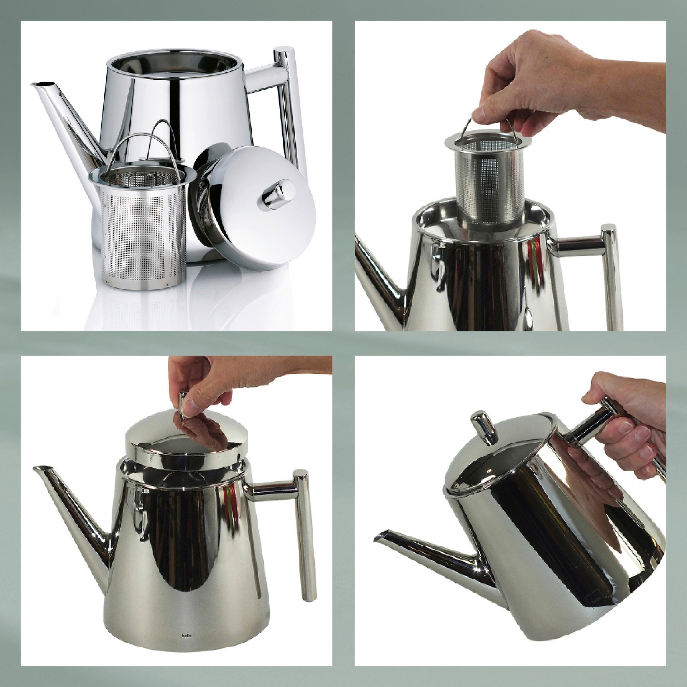 Thumbnail - Kela Teekanne Ancona, Silber, Metall, 0,9 L,900 ml, 15 cm, Kaffee & Tee, Kannen, Teekannen