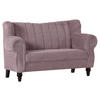 2-SITZER-SOFA Cord Flieder  - Dunkelbraun/Flieder, Design, Holz/Textil (168/96/75cm)