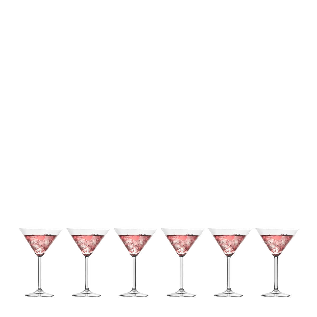 Cocktailglas-Set  6-teilig  - Klar, Basics, Glas - Leonardo