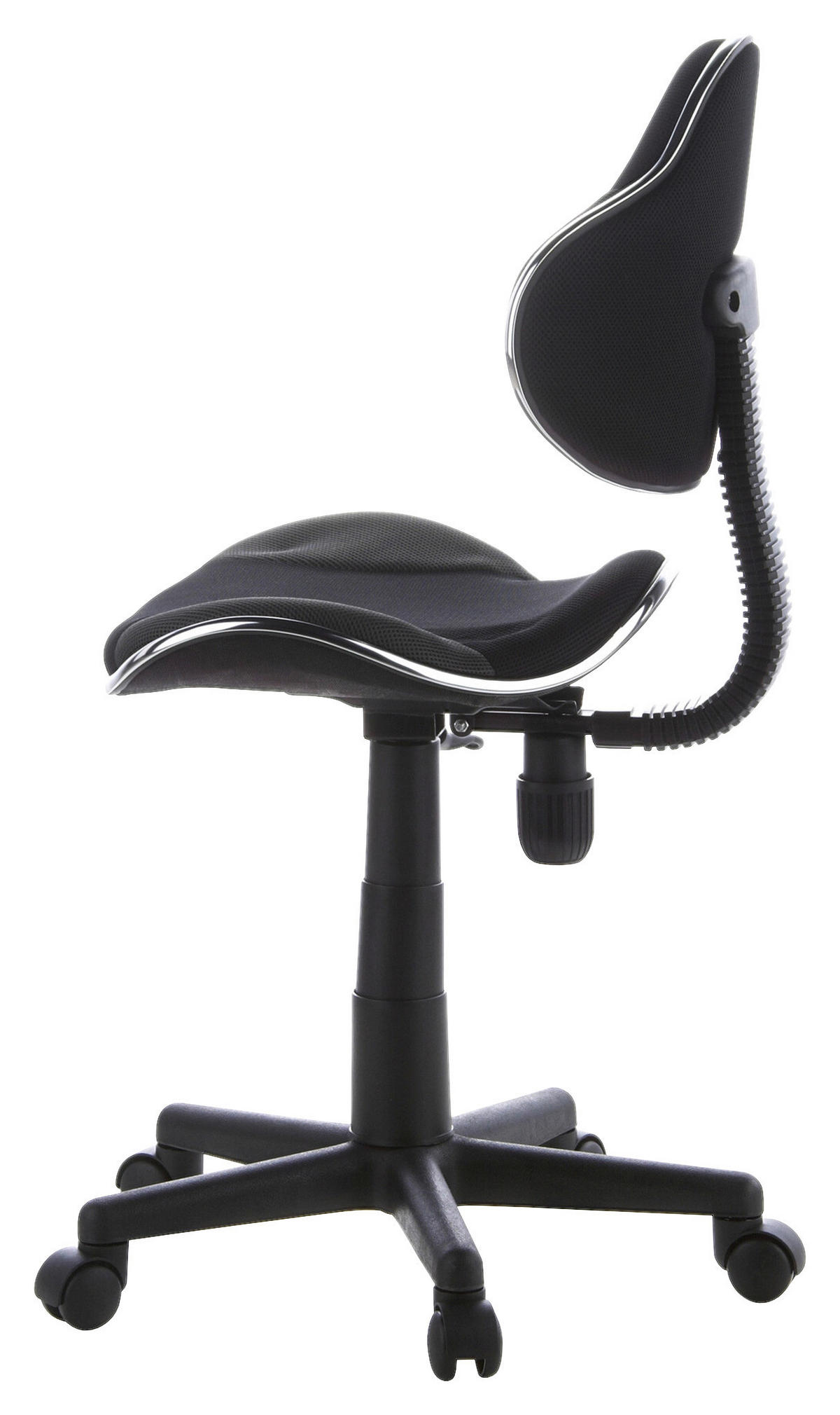 JUGENDDREHSTUHL Grau, Schwarz  - Schwarz/Grau, Basics, Kunststoff (45/86-101/42cm) - MID.YOU