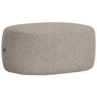 HOCKER in Textil Graubraun  - Graubraun/Schwarz, MODERN, Kunststoff/Textil (88/43/66cm) - Hom`in